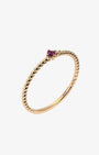 Candy Cane Natural Ruby Ring