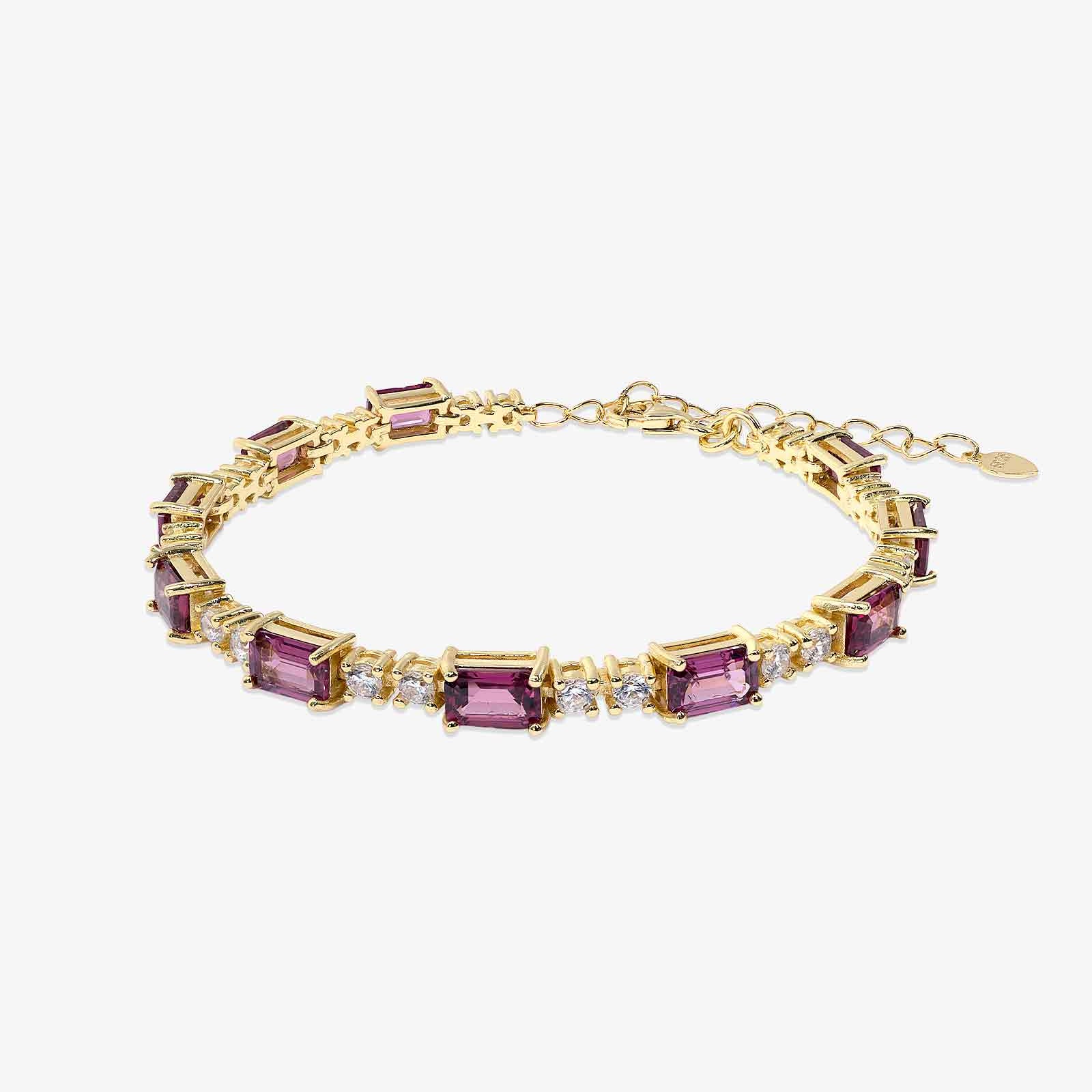 Chapter Rhodolite Garnet Station Bracelet