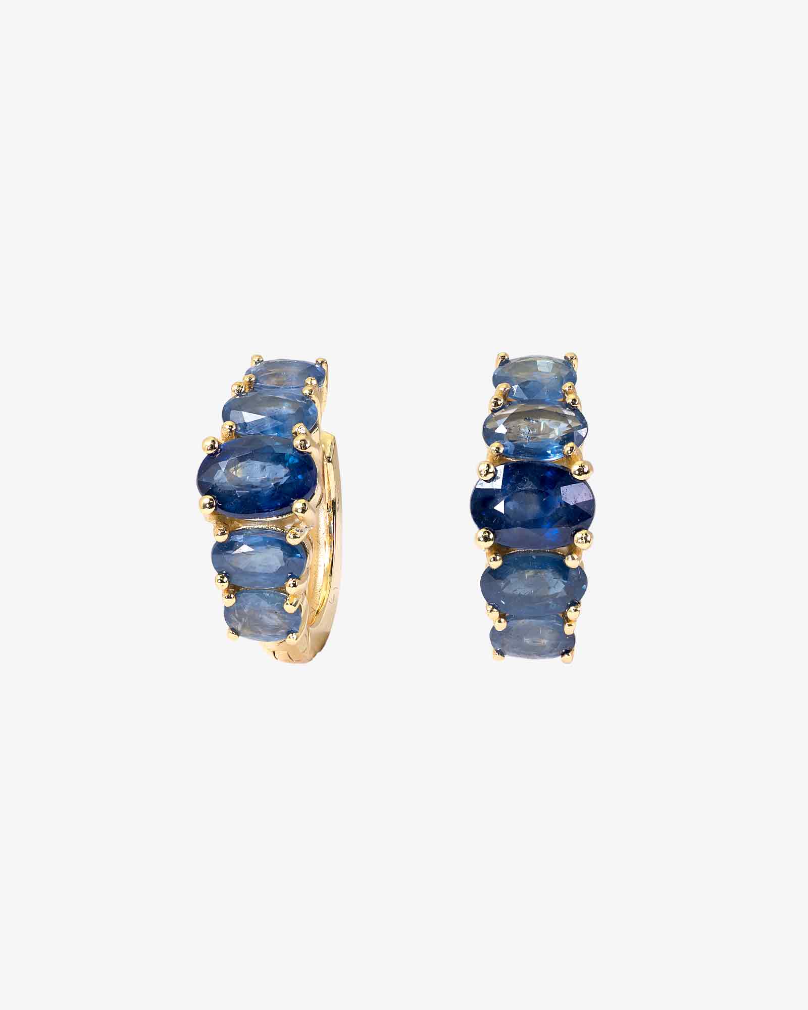 Essential Blue Sapphire Huggie Hoops