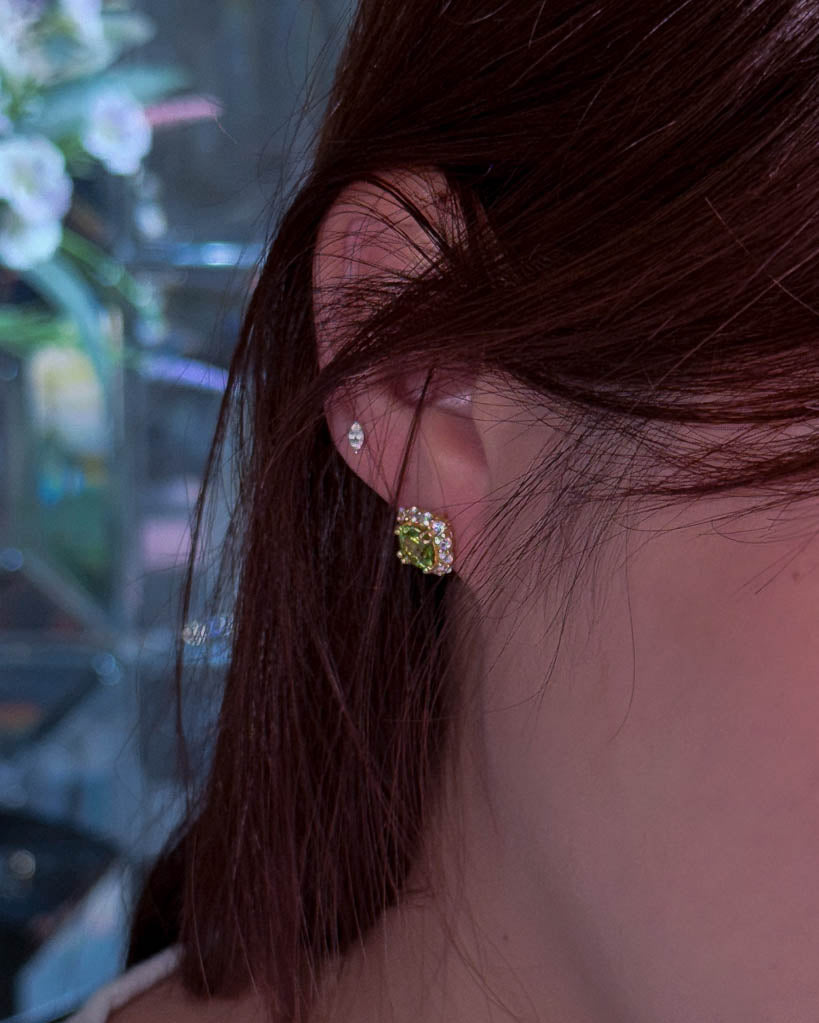 Vintage Peridot Studs Earrings
