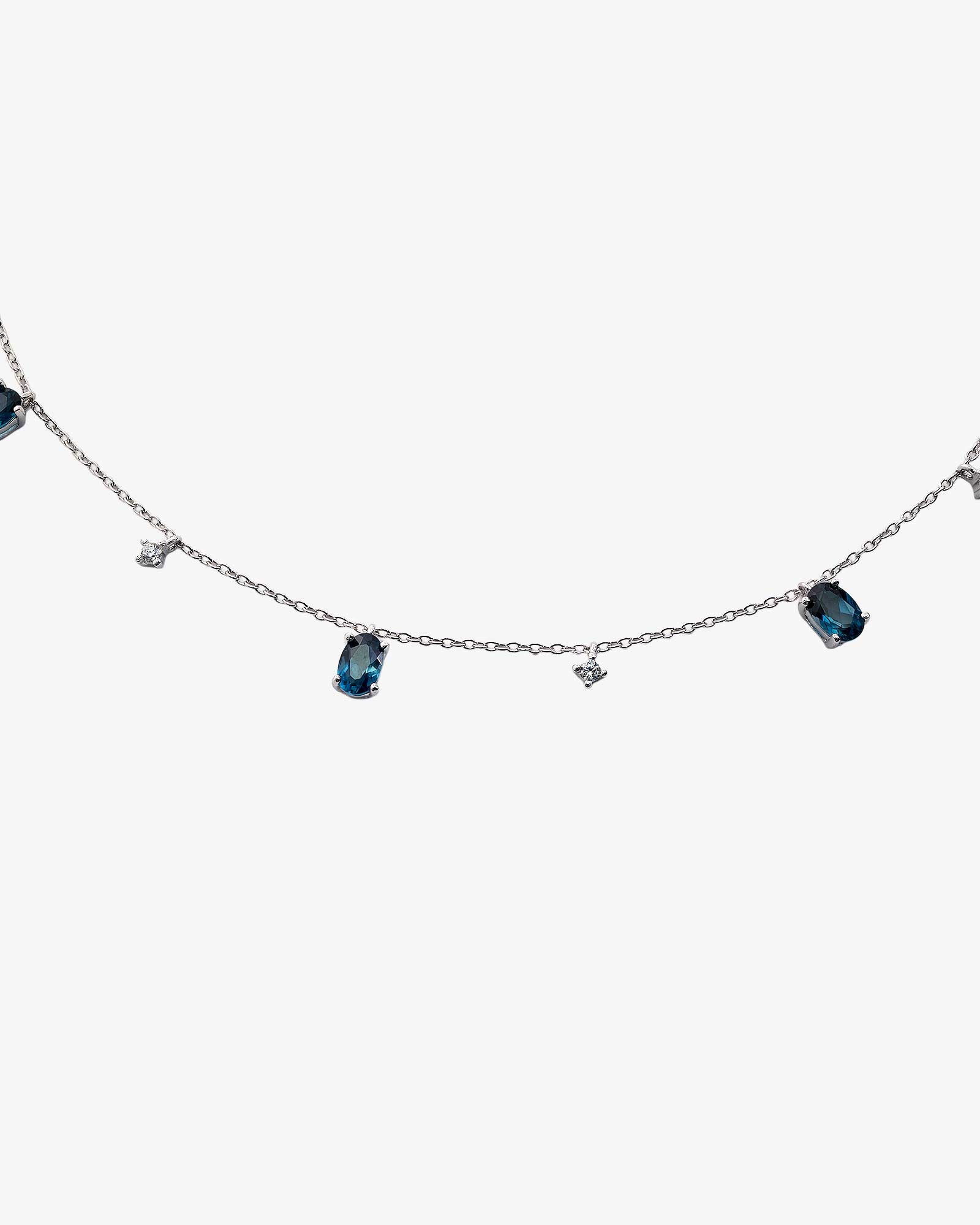 London Blue Topaz Sliding Necklace