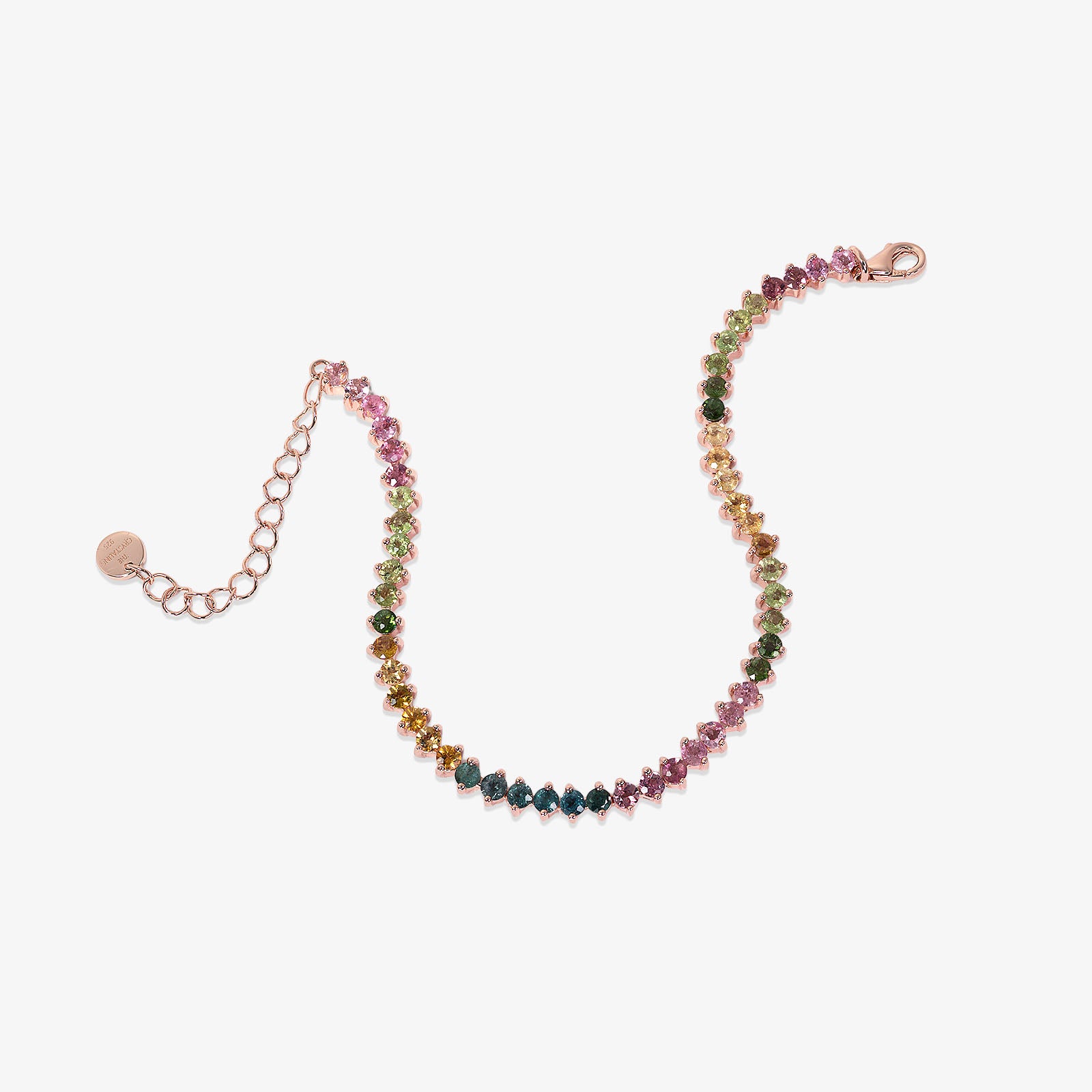 Mini Candy Tourmaline Tennis Bracelet