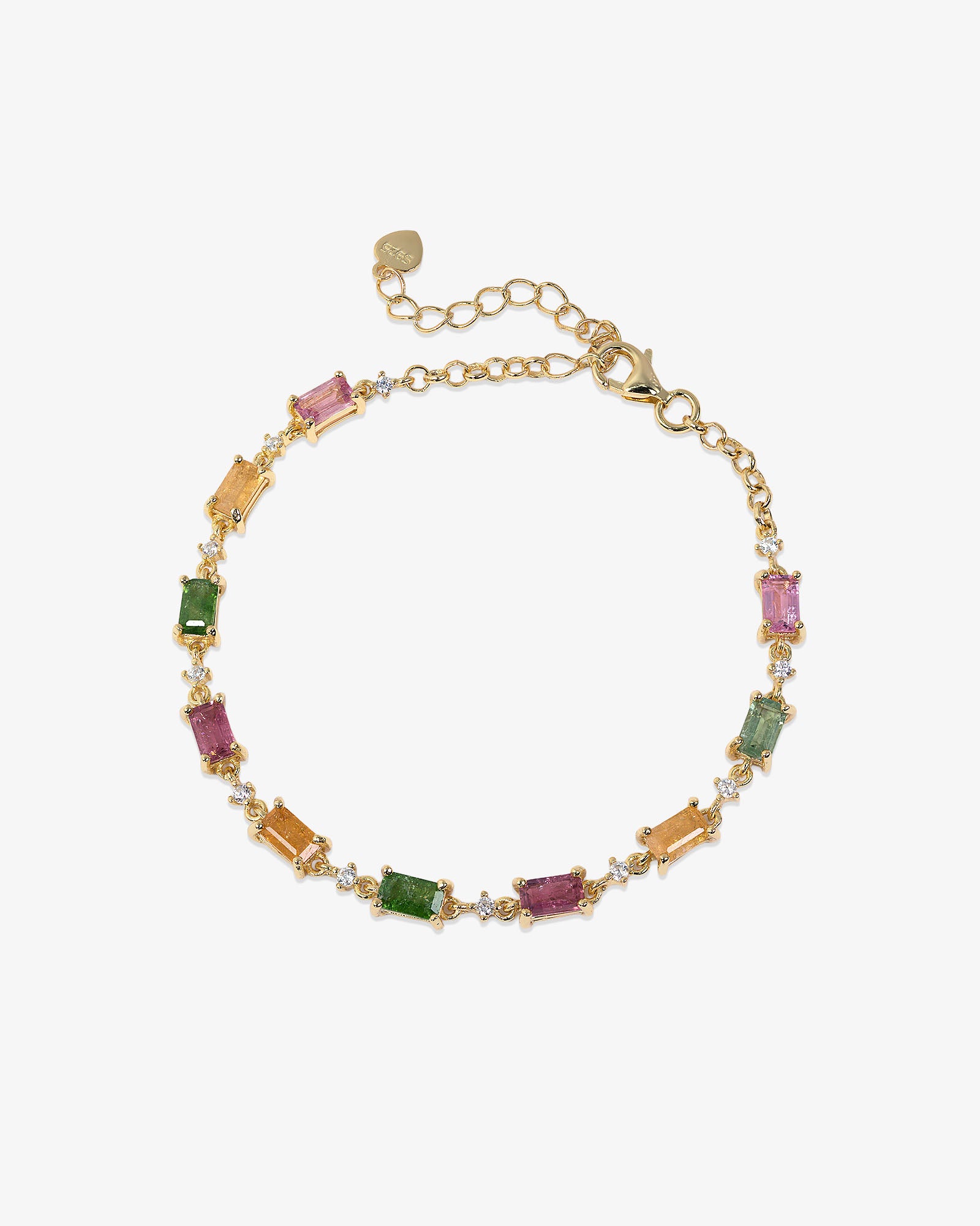 Mini Tourmaline Station Bracelet