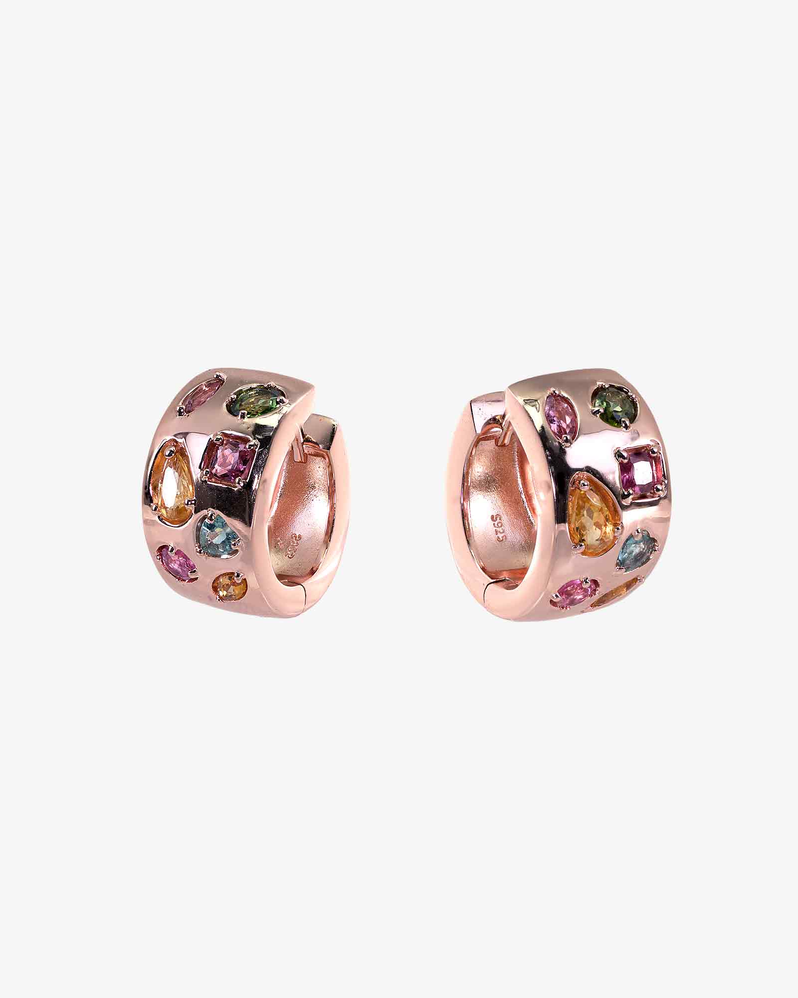 Mosaic Tourmaline Earrings