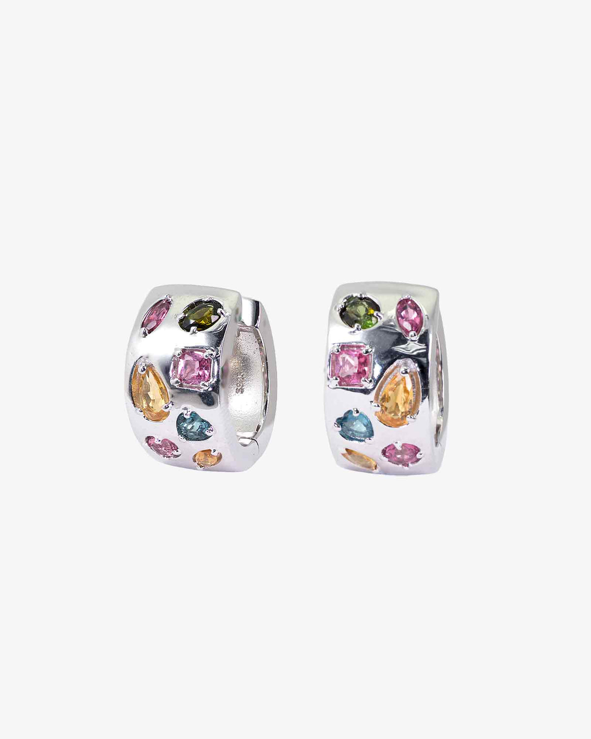 Mosaic Tourmaline Earrings