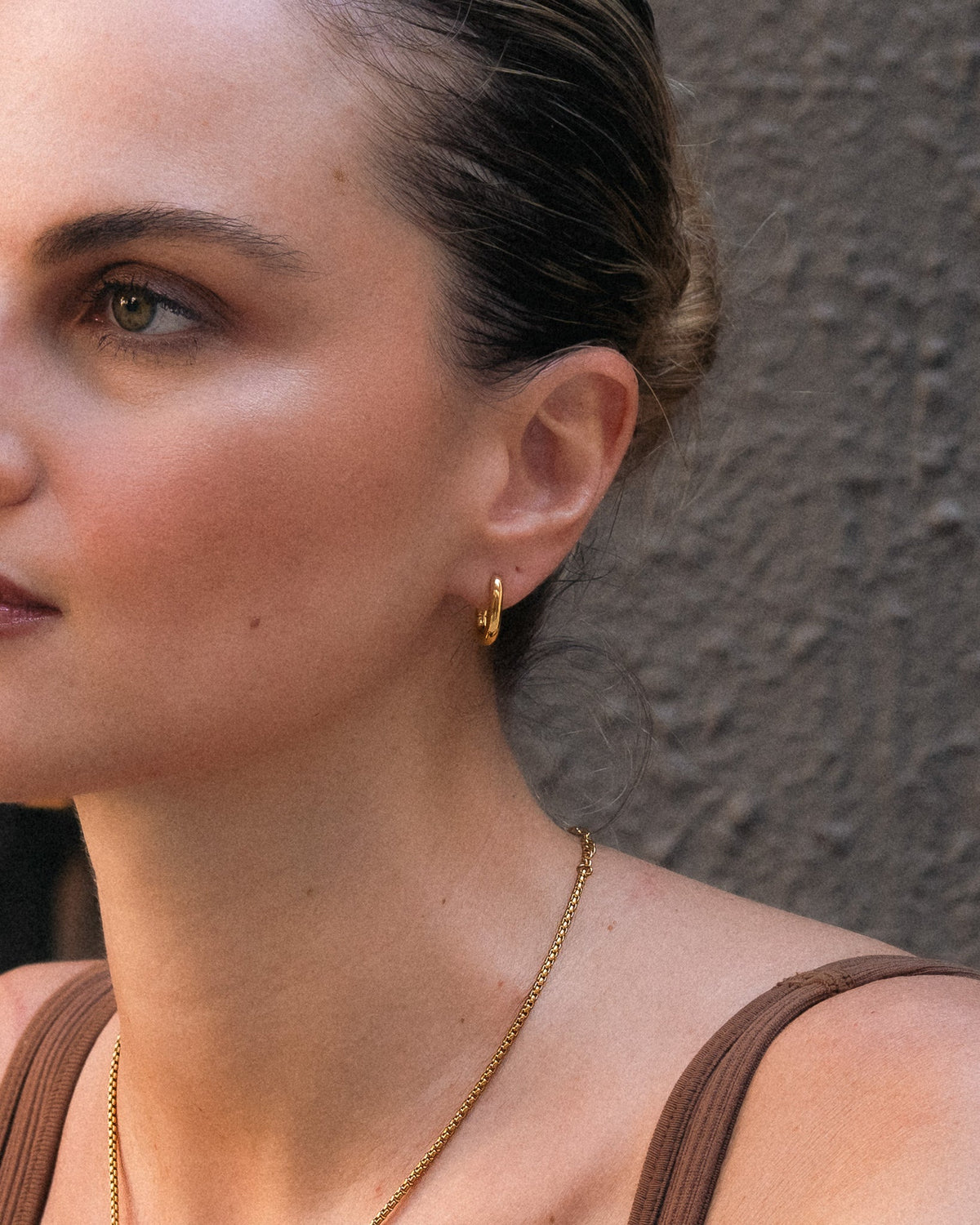 Olivia Huggie Hoops