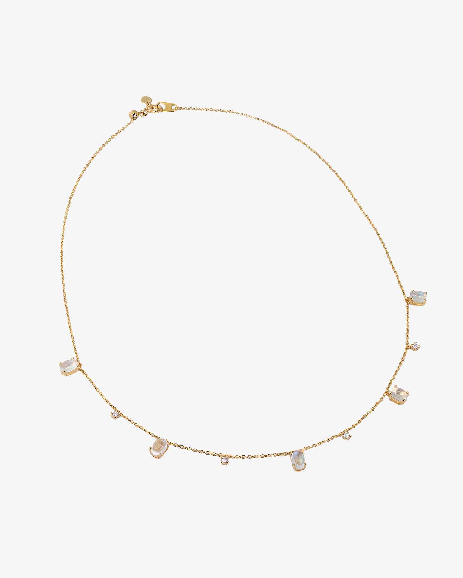 Rainbow Moonstone Sliding Necklace