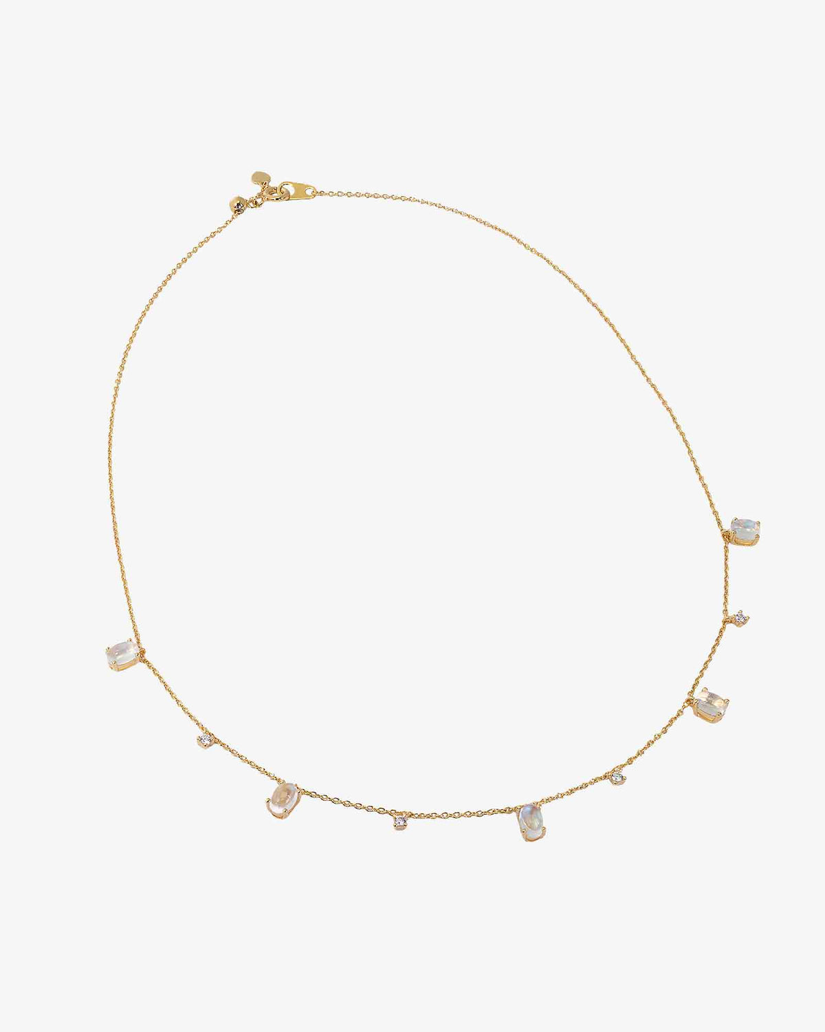 Rainbow Moonstone Sliding Necklace