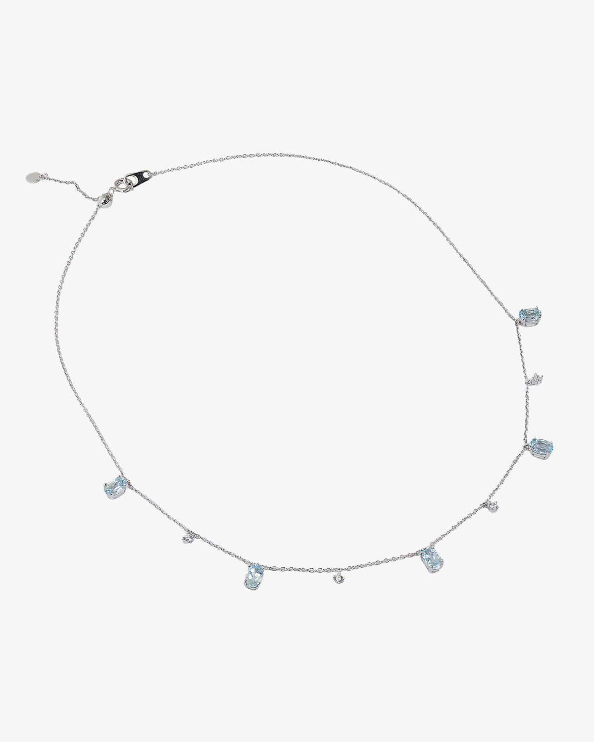 Sky Blue Topaz Sliding Necklace