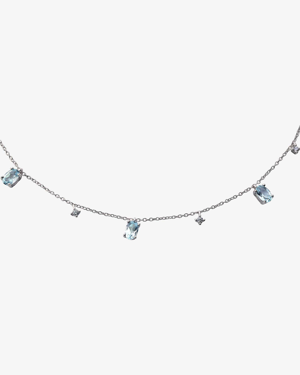 Sky Blue Topaz Sliding Necklace