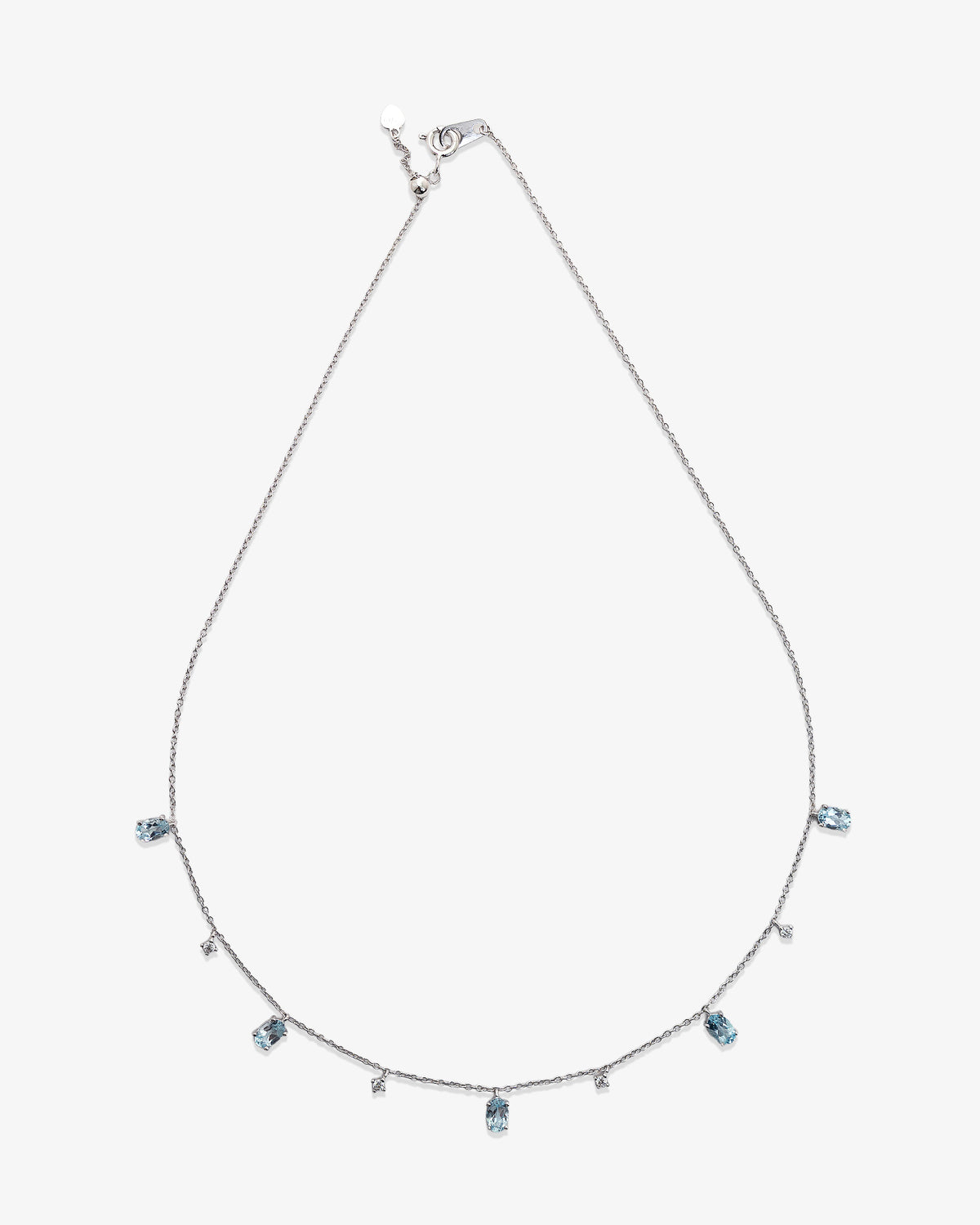 Sky Blue Topaz Sliding Necklace