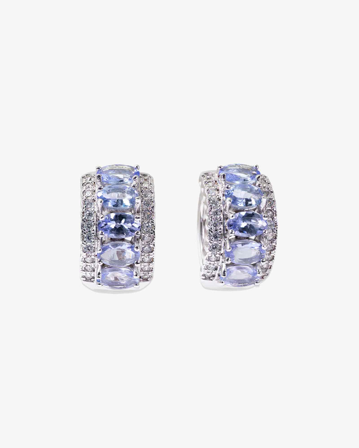 Timeless Tanzanite Huggie Hoops
