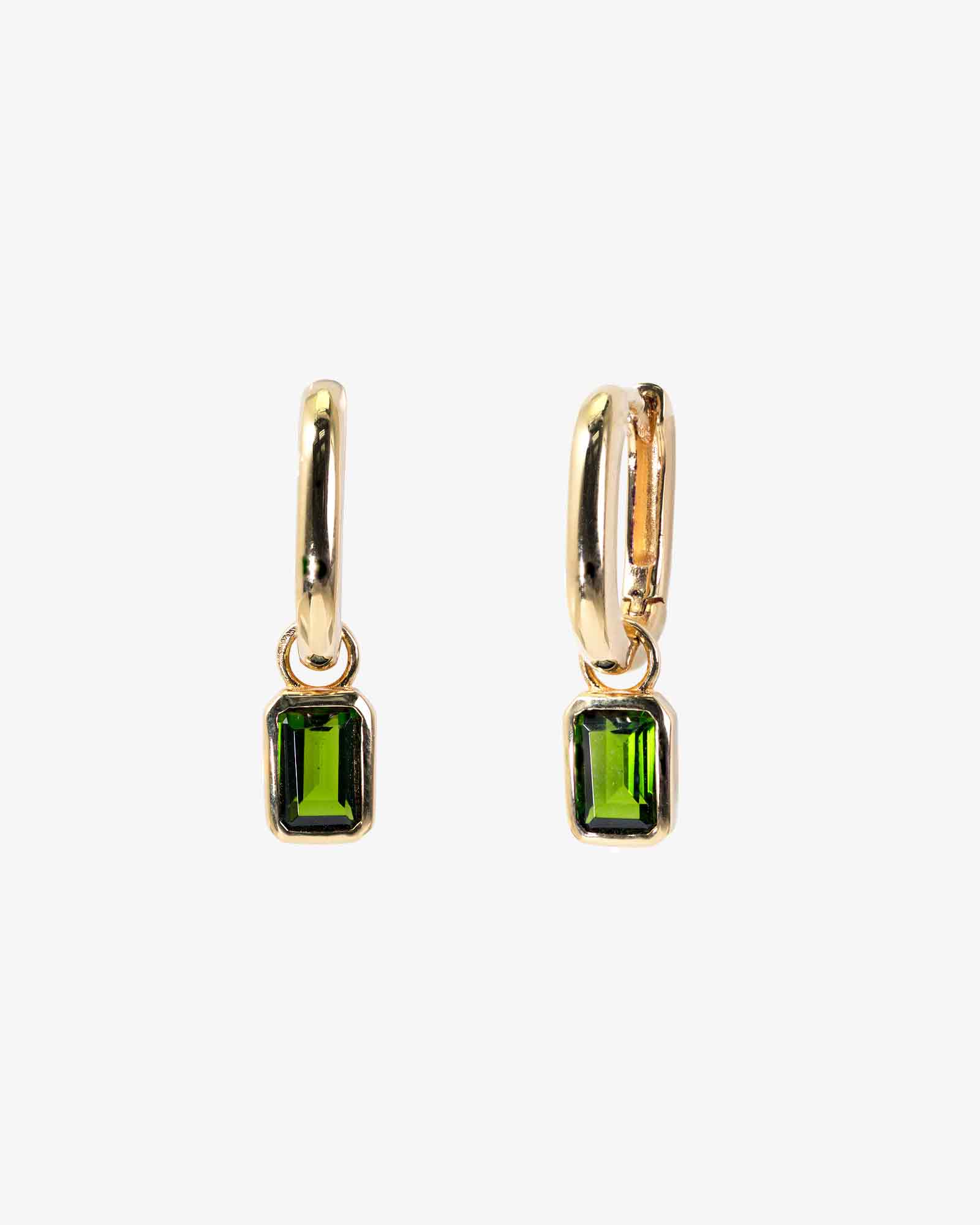 Two-way Chrome Diopside Hoops