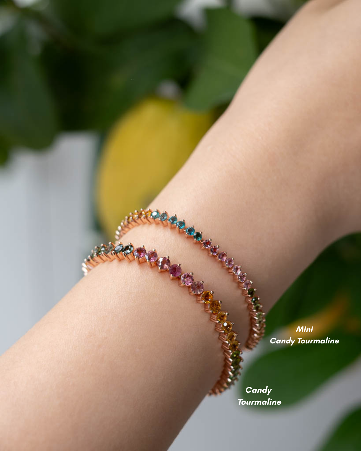 Mini Candy Tourmaline Tennis Bracelet