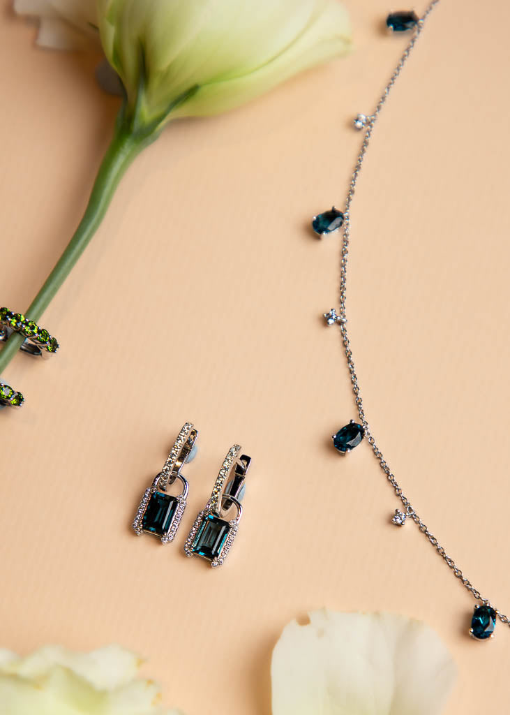 London Blue Topaz Sliding Necklace