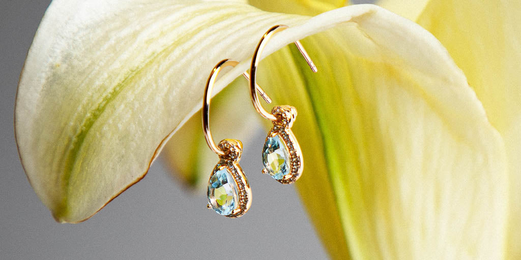 Classic Topaz Hoops Earrings