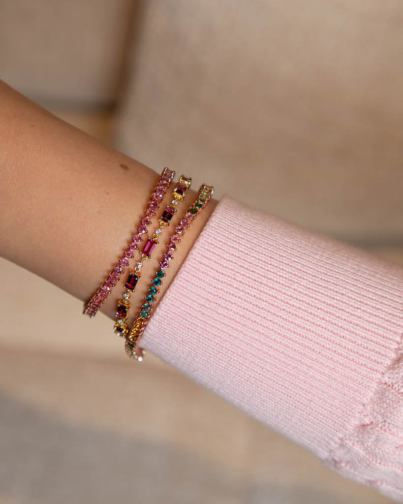 Mini Candy Tourmaline Tennis Bracelet